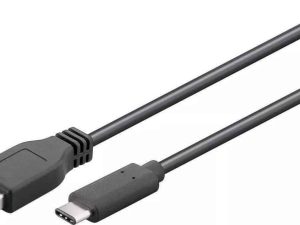 Cablu USB 3.0 - USB Type C 2m negru Goobay