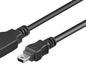 Cablu USB A la 5 pini mini USB 0.3m Goobay