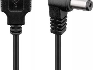 Cablu USB-DC 5.5x2.1mm 0.5m Goobay