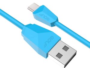 Cablu USB la USB Type C Golf Diamond Sync Cablu albastru 1m 2A GC-27t