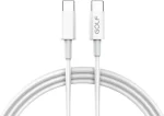 Cablu USB tip C la USB tip C 1m Golf Data Sync TPE PD 65W Quick Charge alb GC-81c A0115916