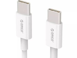 Cablu USB type C tata-tata 1m alb Orico BCU-10