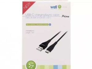 Cablu USB Type C tata - USB 2.0 tata 1.2m negru rezistent la indoiri Prime Well