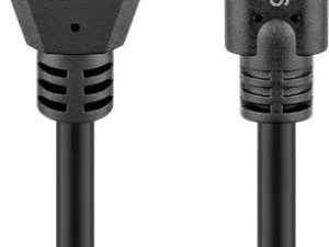 Cablu USB type C tata - USB 3.0 tata 3m negru Goobay