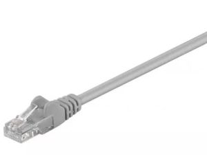 Cablu UTP 0.5m CCA patchcord retea CAT5e 2x RJ45 gri Goobay