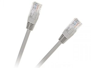 Cablu UTP 10m CAT5e patchcord retea CCA 2x RJ45 neecranat gri