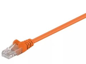 Cablu UTP 2m portocaliu patchcord CAT5e 2x RJ45 CCA neecranat Goobay