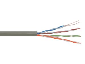 Cablu UTP Cat 5e CCA fire interioare 1 x 24 AWG x 2 x 4 solide exterior 55mm pret 1m DELIGHT 20016