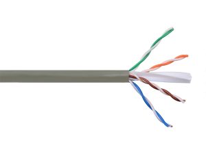 Cablu UTP Cat6 CCA fire interioare solide 1 x 0.56mm x 2 x 4 exterior 6mm pret 1m DELIGHT 20047