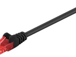 Cablu UTP CAT6 mufat 2m patch cord negru GOOBAY
