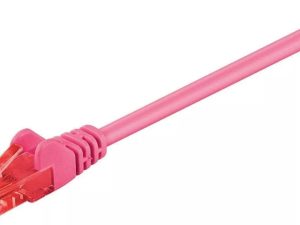 Cablu UTP CAT6 mufat 2m RJ45-RJ45 patch cord rosu Goobay