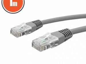 Cablu UTP patch RJ45 8p8c CAT5e 1m gri