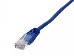 Cablu UTP Well cat5e patch cord 1.5m albastru