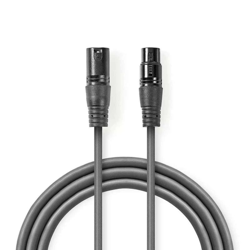 cablu-xlr-3-pini-tata-xlr-3-pini-mama-20m-gri-nedis
