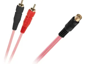 Cablu Y RCA mama la 2x RCA tata 0.2m Cabletech