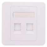 Capac priza RJ45 fara Keystone 2 porturi alb Well