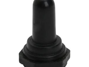 Capison ermetic din siliconic pentru comutatoare cu brat 16.5x26 mm negru