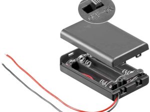 Carcasa 3x AAA 64x37.5x15.2mm cu fire capac si intrerupator Goobay