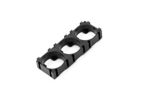 Carcasa cilindrica clips 3x 18650 in linie dreapta