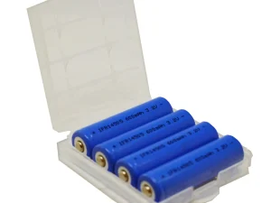 Carcasa suport pentru 4 acumulatori 18650 transparent