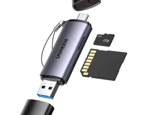 CARD READER extern Ugreen CM185 50706 USB 3.0 /USB Type-C 3.0 citeste /scrie SD /microSD 5Gbps maxim 2TB