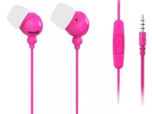 Casca in ureche 3.5 mm roz cu microfon Plugz Maxell