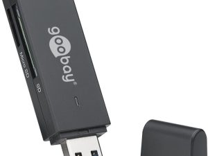 Cititor card reader USB 3.0 pentru SDXC SDHC MicroSD si SD Goobay 58260
