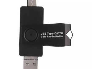 Cititor carduri OTG 3in1 USB3.1 USB2.0 UUSB SD+TF max. 128GB