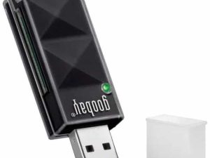 Cititor SD/SDHC extern negru Goobay