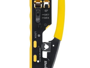 Cleste sertizare PASS-THROUGH RJ45 Cat.5 Cat.6 Cat.7 8 pini si RJ12 6 pini REBEL RB-1006