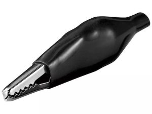 Clips crocodil 48mm negru Goobay