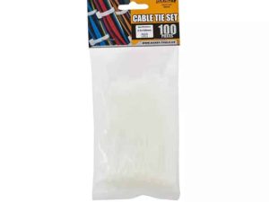 Coliere plastic 100x2.5 mm transparent 100buc Handy