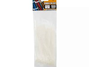 Coliere plastic 150x2.5 mm transparent 100buc Handy