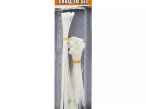 Coliere plastic albe 75buc Handy