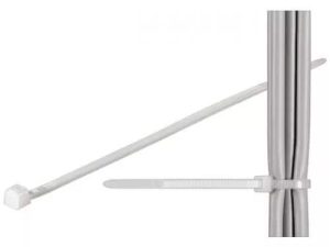 Coliere plastic de strangere cabluri 365x3.5 mm transparent interior-exterior 100buc Goobay