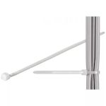 Coliere plastic strangere cabluri 292x3.5 mm transparent 100buc fixPoint