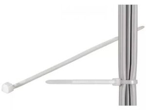 Coliere plastic strangere cabluri 310x4.8mm transparent 100buc fixPoint