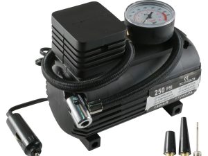 Compresor auto 12V 18 bari 250 PSI 3 adaptoare ventil 4CARS 90304