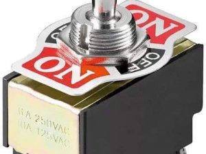 Comutator 2x ON-OFF-ON 6 pini 250V 6A Goobay