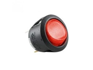 Comutator basculant bec rosu ON-OFF 250V/6A incastrare 21mm HOME