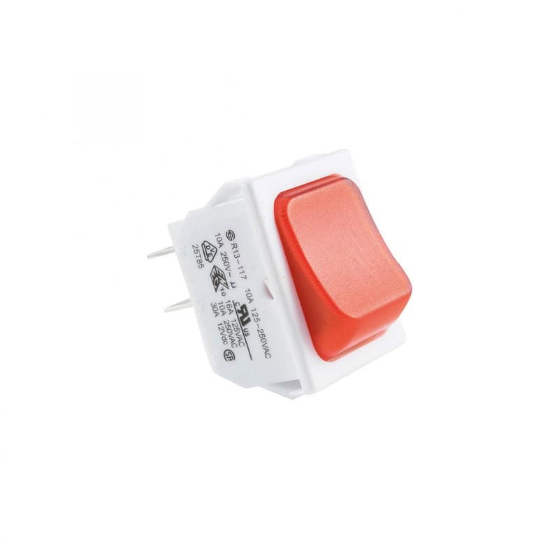 Somogyi Elektronic Comutator basculant cu retinere bec rosu 2 circuite 2 pozitii 250V 10A Somogyi Elektronic