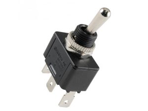 Comutator basculant ON-OFF-ON cu retinere 1 circuit 3 pozitii 250V 6A incastrabil 12mm Somogyi Elektronic