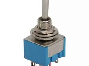 Comutator cu brat 2 circuit 3A 250V ON-OFF-ON cu retinere