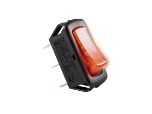 Comutator ON-OFF basculant bec rosu 1 circuit 2 pozitii incastrare 31x11mm 250V 10A HOME