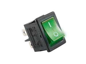 Comutator ON-OFF basculant bec verde 250V 6A incastrare 20x13mm HOME
