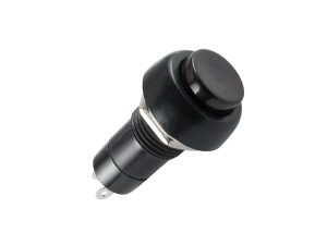Comutator ON-OFF cu retinere 250V/3A 1 circuit negru incastrabil 12mm HOME