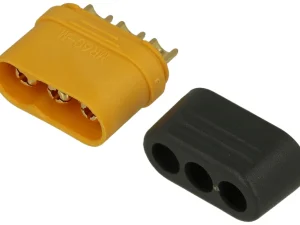 Conector alimentare DC mufa MR60 tata 3pin 30A 500V lipire pe cablu AMASS MR60-M