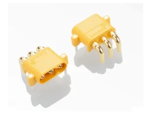 Conector alimentare DC soclu MR30 tata 3pin 15A 500V pentru PCB THT AMASS MR30PW-M