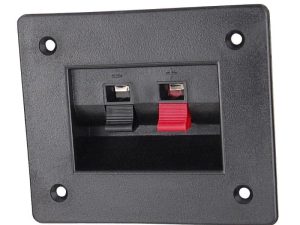 Conector dreptunghiular pentru difuzoare 2 contacte 1 difuzor montare pe panou GNI0239