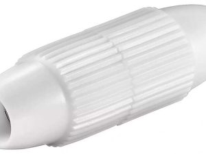Conector extensie cablu coaxial plastic Goobay